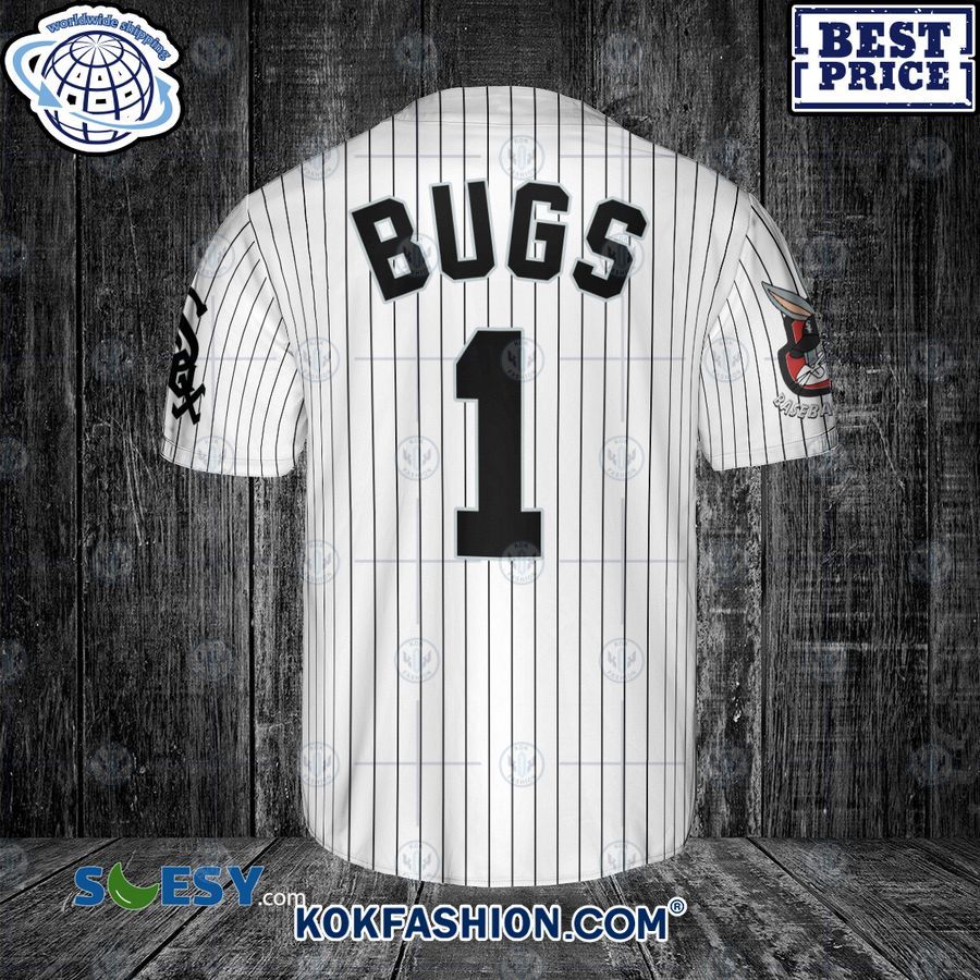 Chicago White Sox Looney Tunes Bugs Bunny Baseball Jersey -   Worldwide Shipping